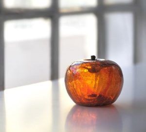 Amber colored apple